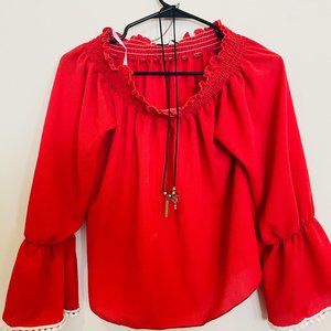 RUST ORANGE SUMMER TOP